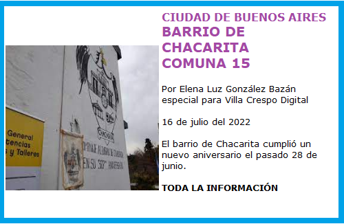 CHACARITA ANIVERSARIO